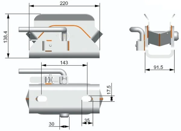 Kramp - 750005KR - Anhaengerkupplung SBR-80