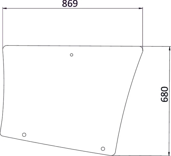 Kramp - 7700054132N - Heckscheibe Seitenglas