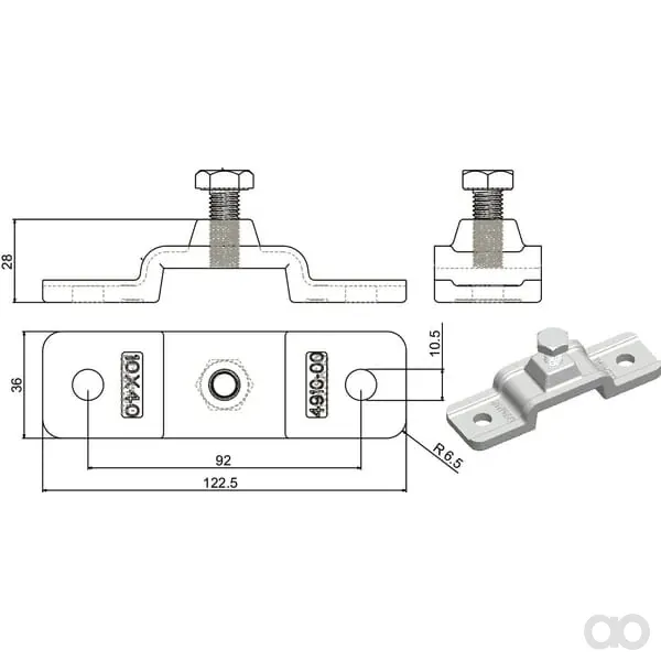 Kramp - 778100KR - Stecknusshalter Verzinkt