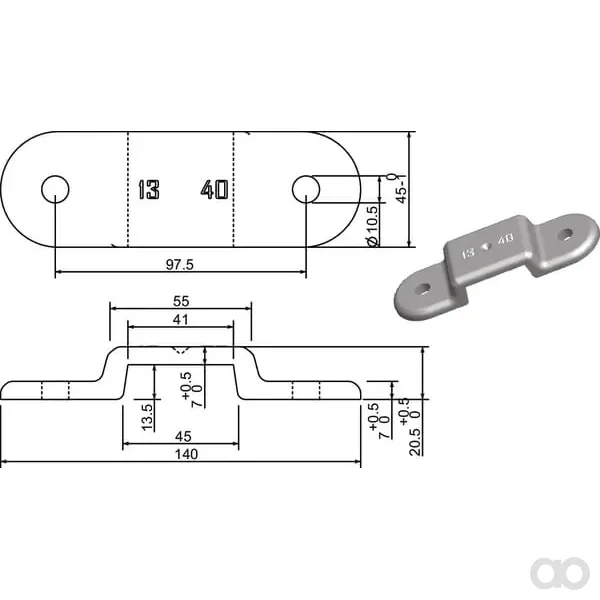 Kramp - 778101KR - Stecknusshalter Verzinkt