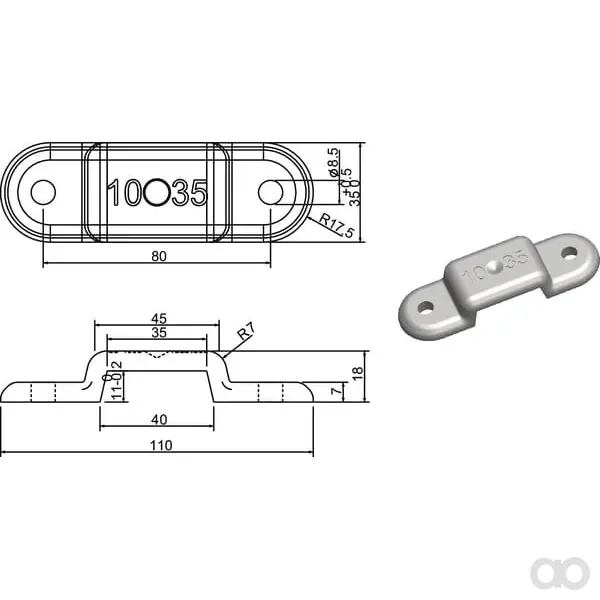 Kramp - 778105KR - Stecknusshalter Verzinkt
