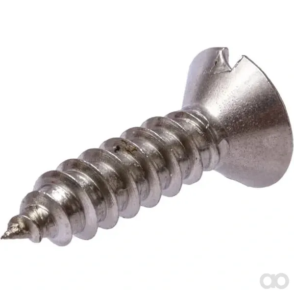 Kramp - 7972C3916RVSP100 - Schraube Selbstschneidend, Schlitz 3,9x16mm, 1mm Senkung, Edelstahl, DIN 7972 Kramp