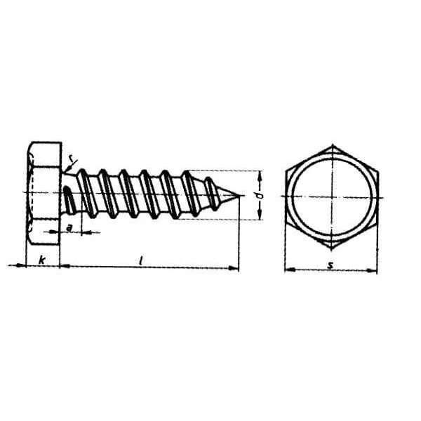 Kramp - 7976C4295P200 - Selbstbohrende Flachkopfschraube DIN7976C 4,2x9,5 verzinkt