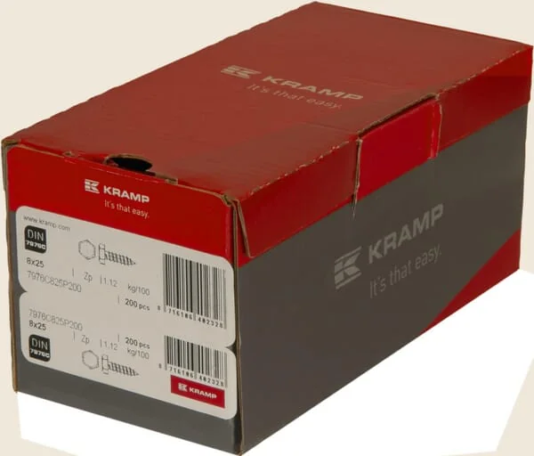 Kramp - 7976C825P200 - Selbstdrehende Blechschraube 8x25 verzinkt