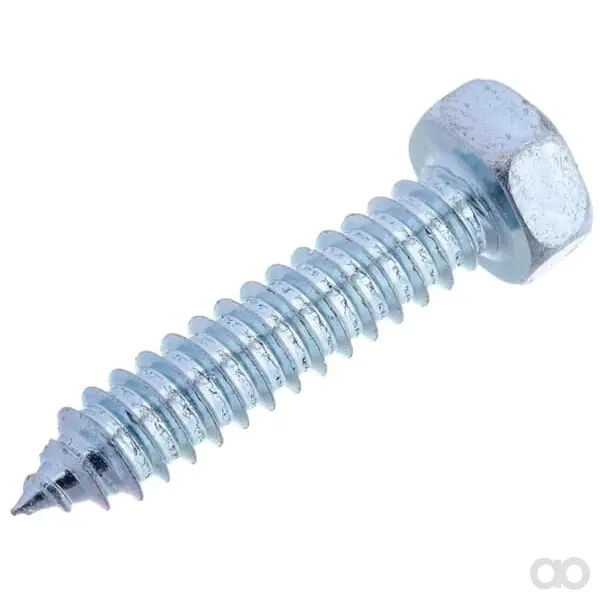 Kramp - 7976C838P200 - Selbstschneidende Blechschraube 8x38mm, 13mm Sechskantkopf, DIN 7976C