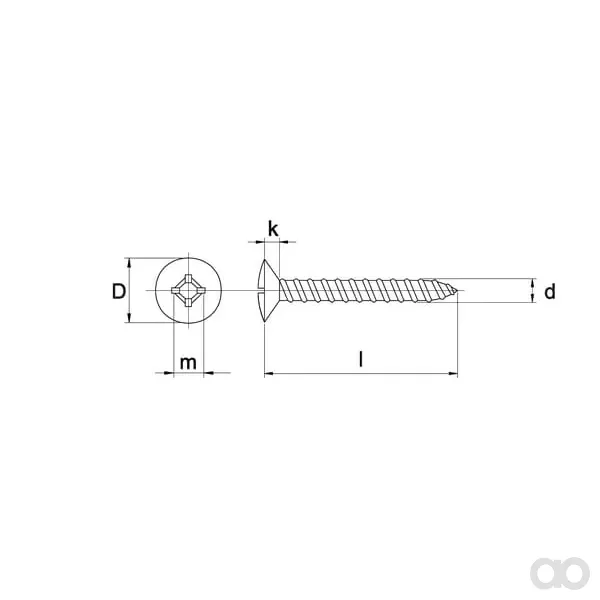 Kramp - 7983C6325P200 - Selbstd.Blechschr. 6.3x25 verz