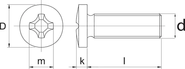 Kramp - 7985510RVSA4 - Metallschraube CKKK M5x10 V4A