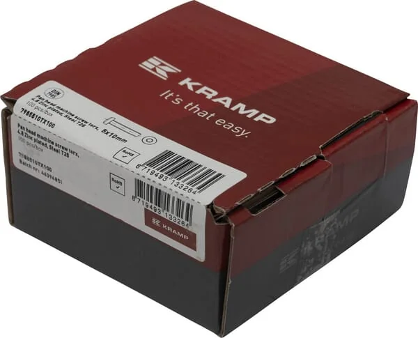 Kramp - 7985510TX100 - Linsenkopf-Maschinenschraube 5x10 Torx DIN7985
