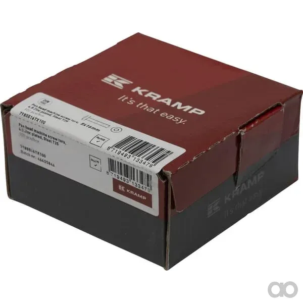 Kramp - 7985516TX100 - Linsenkopf-Maschinenschraube 5x16 Torx DIN7985