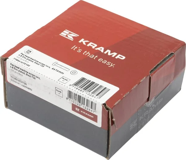 Kramp - 7985616TX100 - Linsenkopfschraube 6x16 Torx DIN7985
