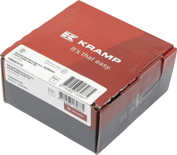 Kramp - 7985620TX100 - Linsenkopf-Maschinenschraube 6x20 Torx DIN7985