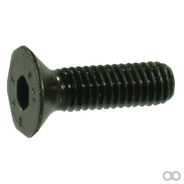 Kramp - 799138B - Plattenverzonken Inbusschraube DIN7991 M3x8 Stahl, Schwarz, 8.8