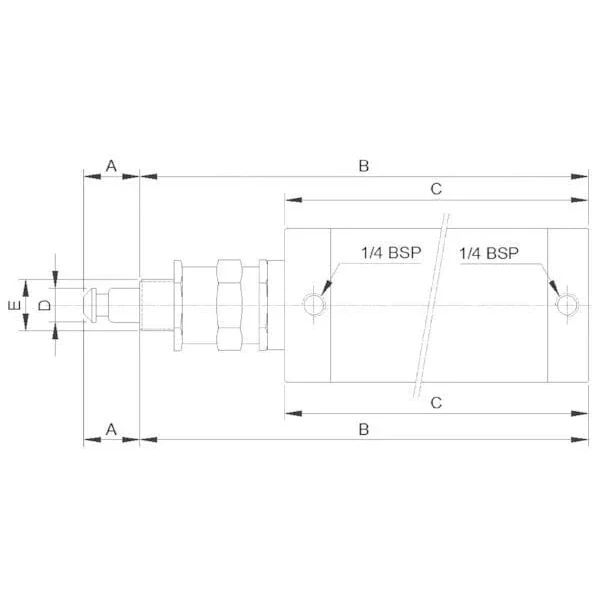 Kramp - 8008200KR - Pneumatikzylinder 8 Zoll + Magnet