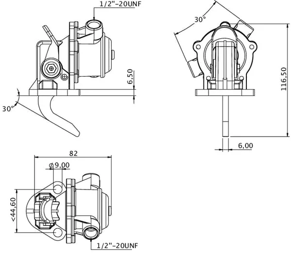 Kramp - 826154M91KR - Futterpumpe MF