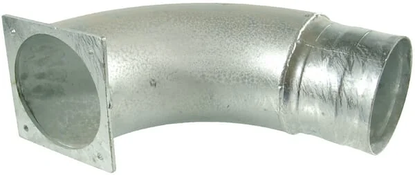 Kramp - 8304090Z - Bogen 90°+Flansch+Schlauchstutzen 8"