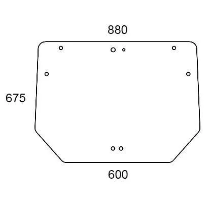 Kramp - 84224148N - Heckfenster