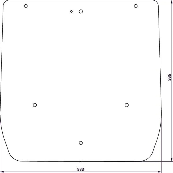 Kramp - 84327955N - Heckfenster
