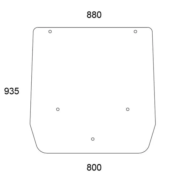 Kramp - 84600198N - Oberes Hinteres Fenster