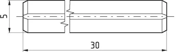 Kramp - 8752530 - Elastischer Bolzen, Strapazierfähig, 5x30 mm ISO8752
