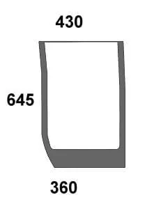 Kramp - 87530232N - Frontscheibe Unten