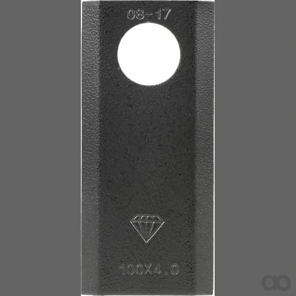 Kramp - 878104M2KR - Maehwerkmesser Links/Rechts 100x40x4mm Bohrung Diameter 21mm Geeignet Fuer Massey Ferguson 25er Packung
