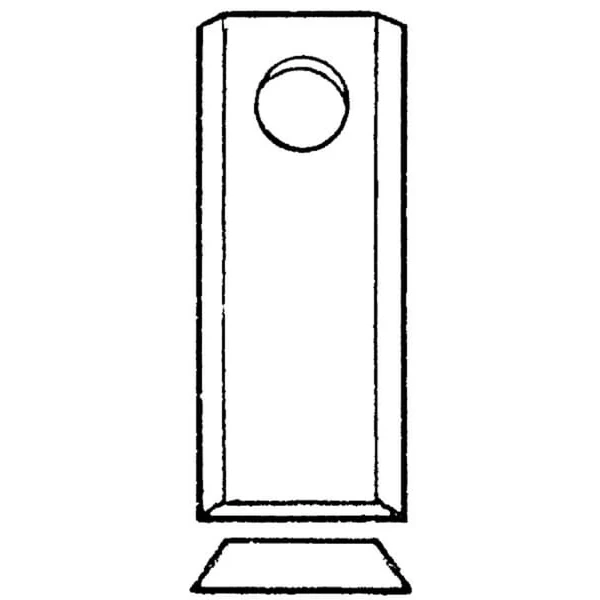 Kramp - 878104M2KR - Maehwerkmesser Links/Rechts 100x40x4mm Bohrung Diameter 21mm Geeignet Fuer Massey Ferguson 25er Packung