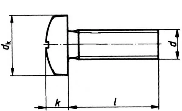 Kramp - 88107640 - Linsenkopfschraube DIN88107 M6x40 Stahl Verzinkt 4.6