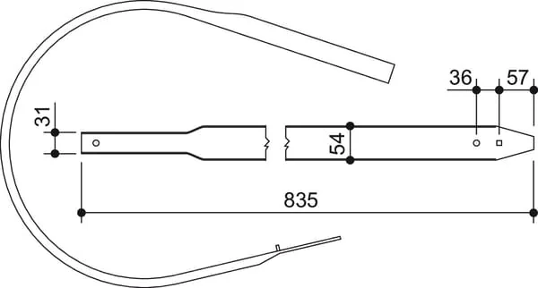 Kramp - 898377845N - Pick-Up-Band Hesston