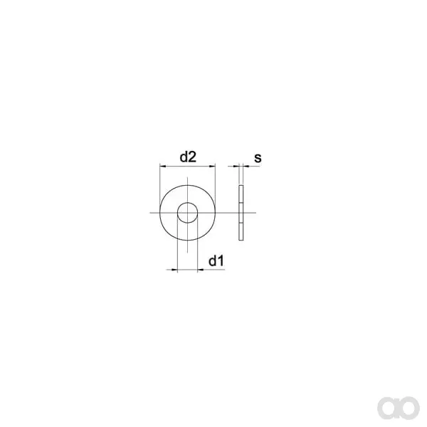 Kramp - 9021A6 - Unterlegscheibe M6x18x1.6mm, Stahl Verzinkt DIN 9021