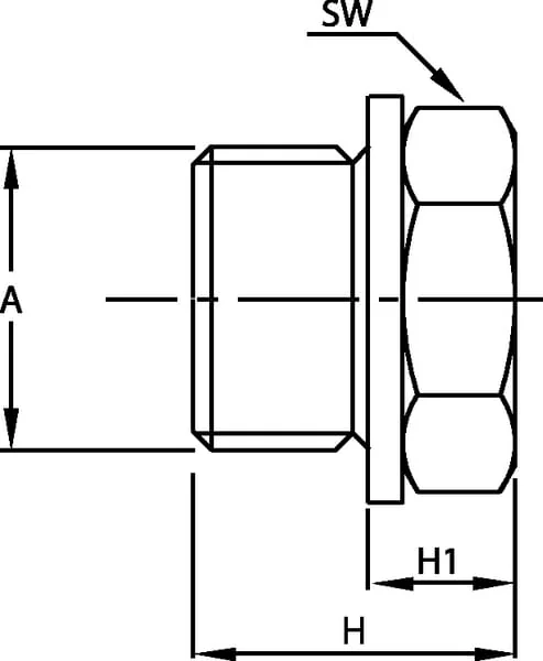 Kramp - 9102615 - Oelablassschraube M26x1,5 H=30