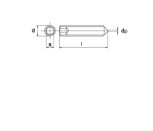 Kramp - 914420B - Inbusschraube M4x20 45H verz
