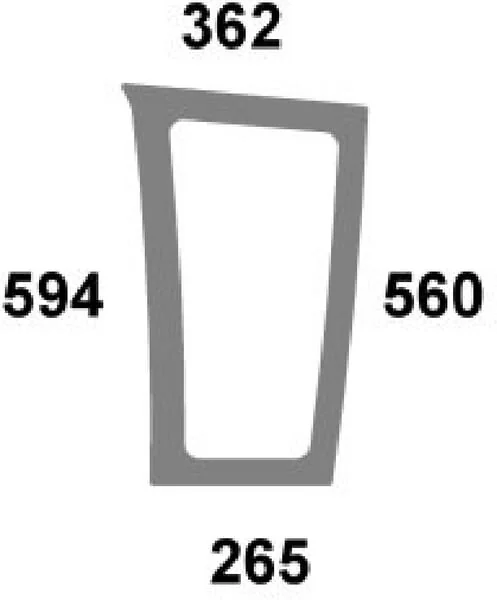 Kramp - 916811040061N - Windschutzscheibe Untere