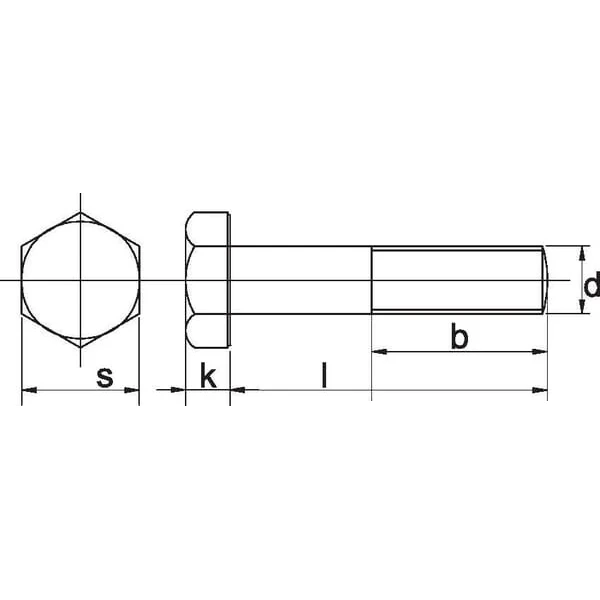 Kramp - 9311060 - Schraube M10x60 8.8 Verzinkt
