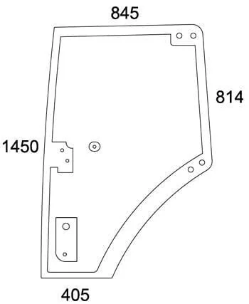 Kramp - 931812033040N - Glastuer Links Komplett
