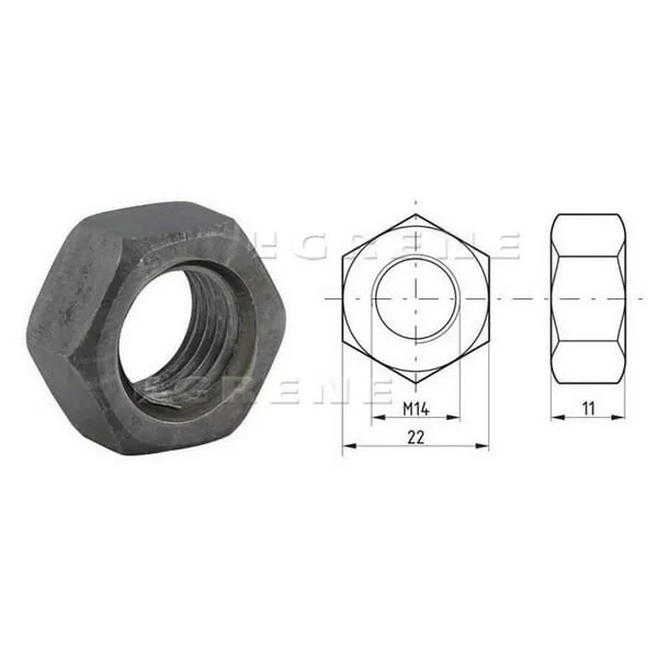 Kramp - 93414B - Sechskantmutter DIN934 M14x2,00 Stahl Klasse 8 Kramp