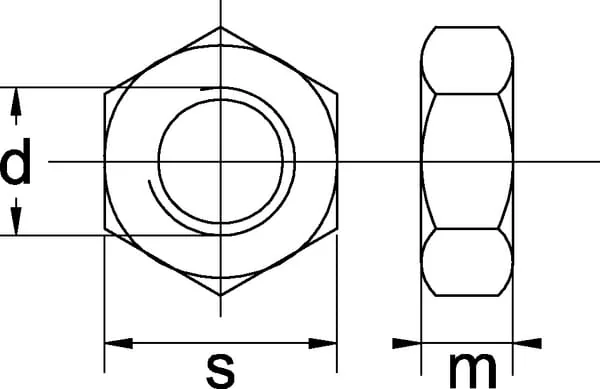 Kramp - 9343310 - Sechskantmutter DIN934 M33x3.50 Stahl Zinkbeschichtet Klasse 10 Kramp