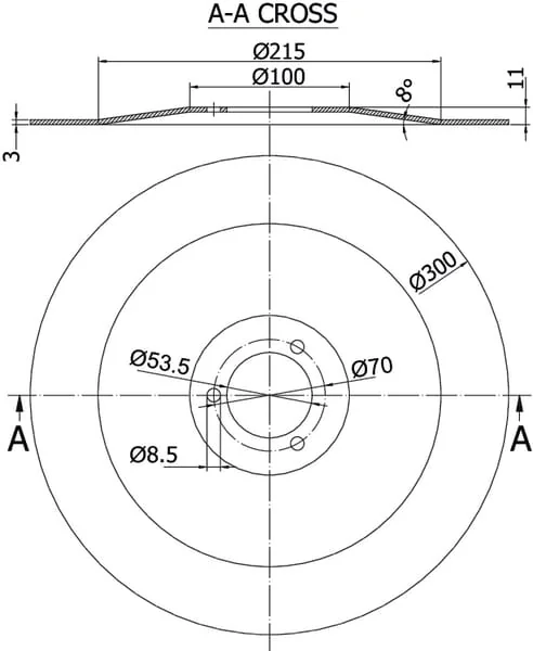 Kramp - 951498N - Flache Scheibe 300x3,0mm