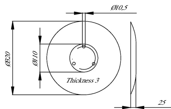 Kramp - 962292KR - Keilscheibe 320 x 3 mm