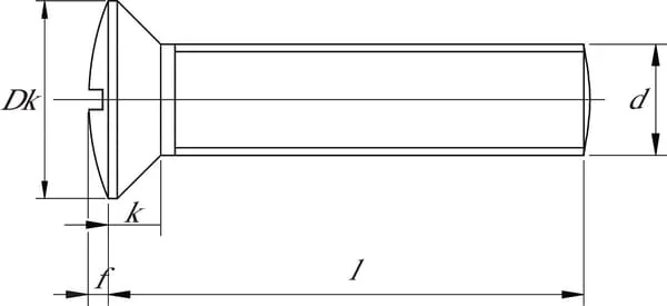 Kramp - 964412P100 - Linsensenkschraube M4x12 Verzinkt