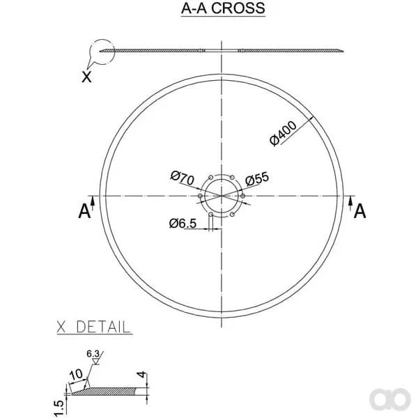 Kramp - 974399N - Flachscheibe 400x4.0 mm