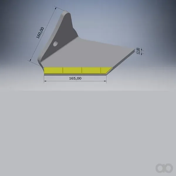 Kramp - 9762500240CN - Fluegelschar Rechts Hartmetall