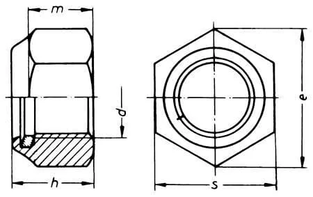 Kramp - 98218RA - Sechskant-Sicherungsmutter Hoch DIN982 M18x2,50 Stahl Verzinkt Klasse 8