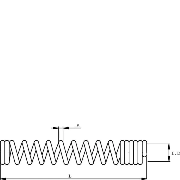Kramp - AKV19100 - Schutzfeder 1/4 l=100mm