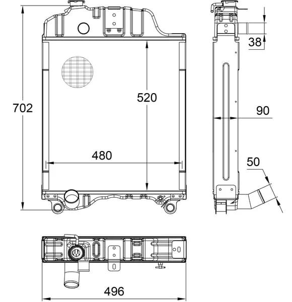 Kramp - AL37568N - Kuehler Geeignet Fuer JD