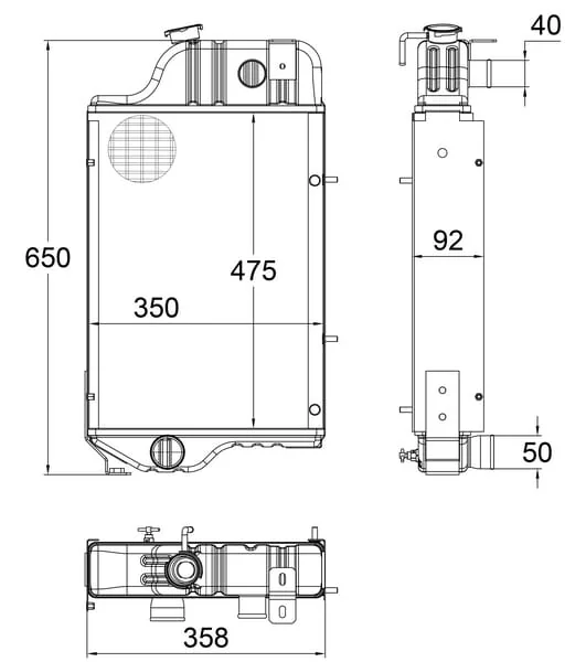 Kramp - AL39290N - Kuehler Geeignet Fuer JD