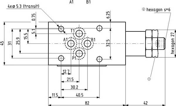 Kramp - AM3LSP300 - Druckkompensator 3-Wege LS-P3/00/10 NG6