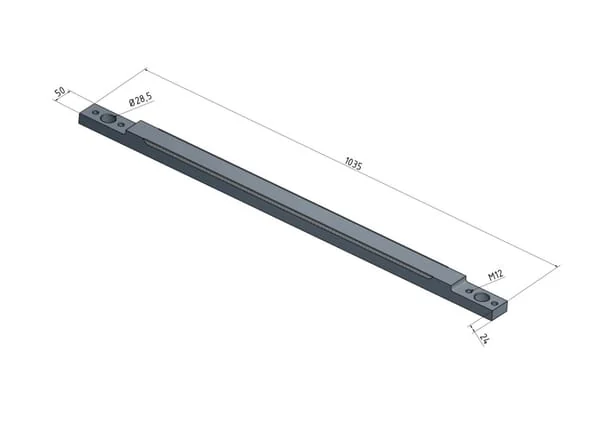 Kramp - AZ53906N - Schneidmesser für Mais, Erhöhte Ausführung 36mm