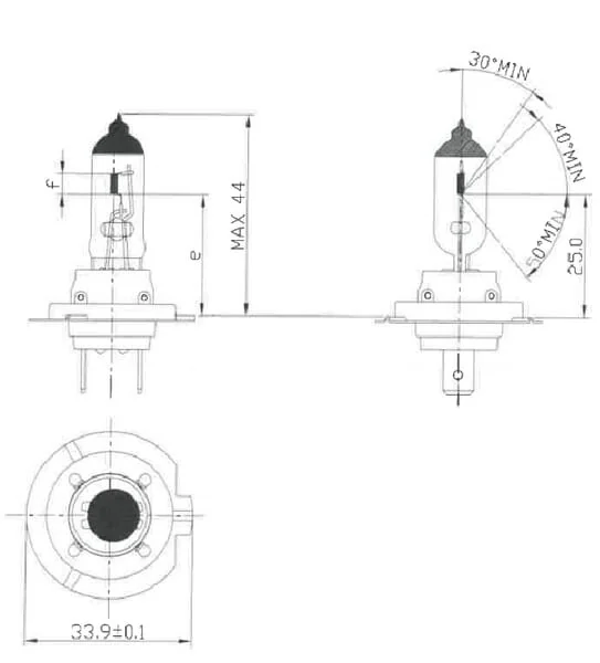 Kramp - B12067KLL - Birne 12V 55W PX26D H7 Lange Lebensdauer