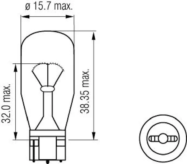 Kramp - B1241 - Glühlampe W21W 12V 21W W2.1X9.5D Kramp