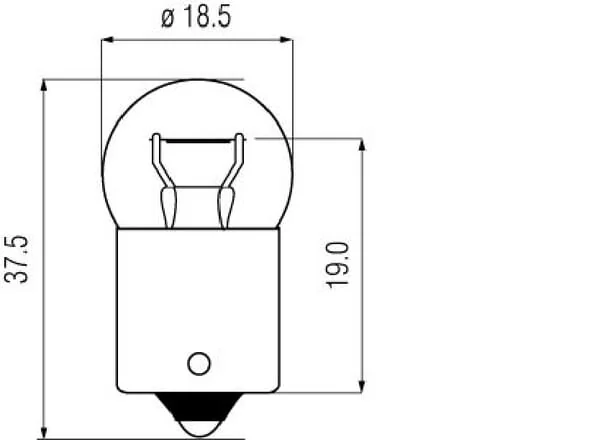 Kramp - B1242 - Glühlampe T16 12V 15W BA15S Kramp